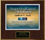 Andrew Jezic Avvo Award